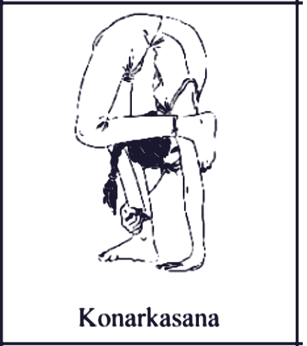 Konarkasana pose diagram