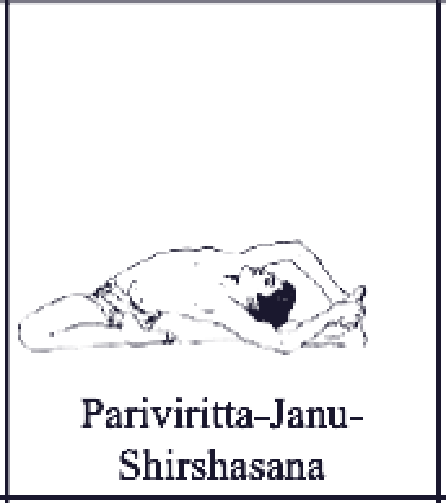 Parivritta Janu Shirshasana pose diagram